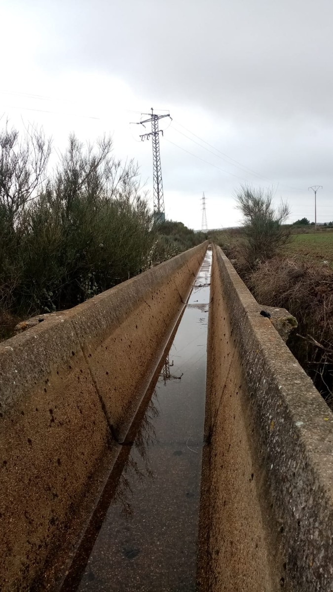 Canaleta de riego